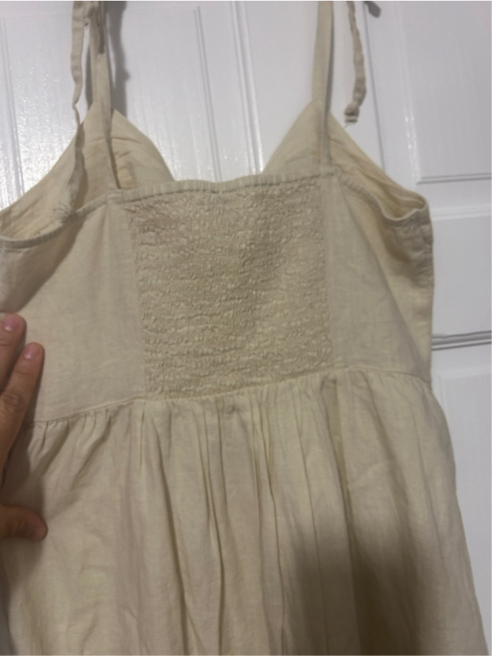 aerie White Button-Front Tie-Shoulder Mini Dress
#54 - Picture 5 of 6